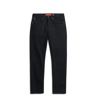 Superdry Recht model, slim fit Vintage jeans zwart