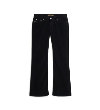 Superdry Flared corduroy low rise jeans black