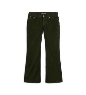 Superdry Flared corduroy low rise jeans green