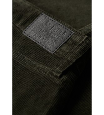 Superdry Ausgestellte Cord-Jeans mit niedriger Leibhhe grn