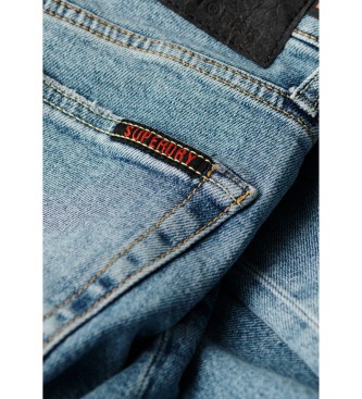 Superdry Blauwe skinny fit jeans van biologisch katoen