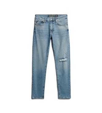 Superdry Skinny fit jeans i bl ekologisk bomull