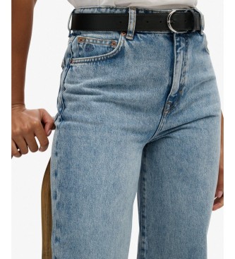 Superdry Jeans High Rise Wide Leg azul