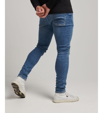 Superdry Blaue Skinny-Jeans im Vintage-Look