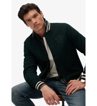 Superdry Varsity Monogram Jacke grn