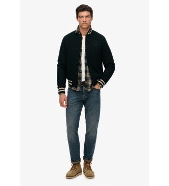 Superdry Varsity Monogram Jacke grn