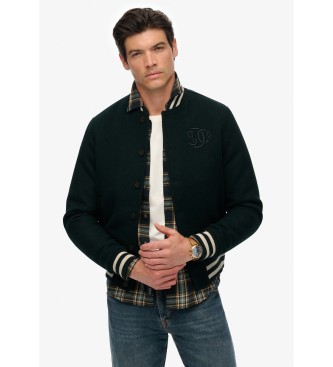 Superdry Varsity Monogram Jacke grn