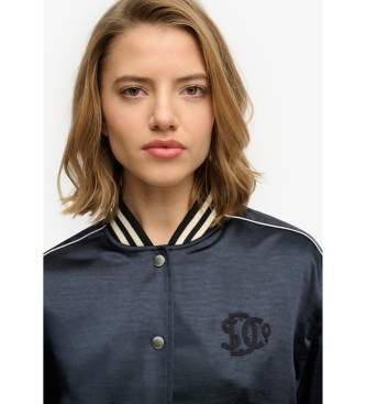 Superdry Varsity Satin Jacke navy