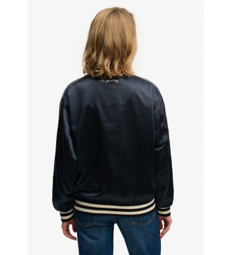 Superdry Varsity Satin Jacke navy
