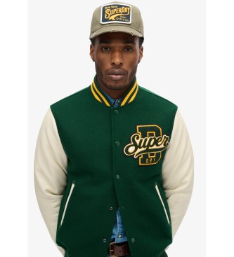 Superdry Casaco bomber de l Varsity  verde