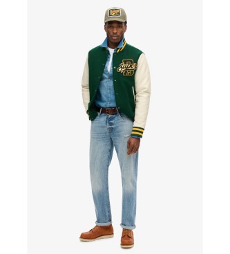 Superdry Casaco bomber de l Varsity  verde