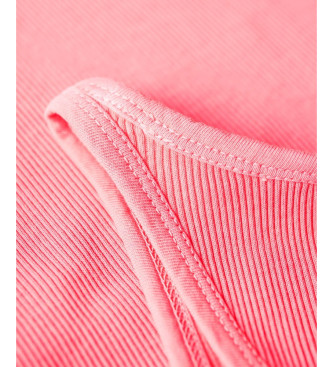 Superdry Pink broderet kanal-kjole