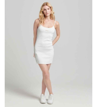Superdry Strapless jurk met wit 