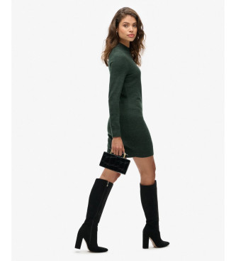 Superdry Green merino wool knitted dress