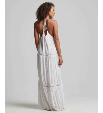 Superdry Long dress with white lace edging