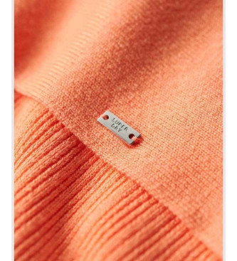 Superdry Miniabito arancione lavorato a maglia con schiena aperta