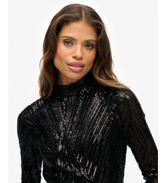 Superdry Open jurk zwart