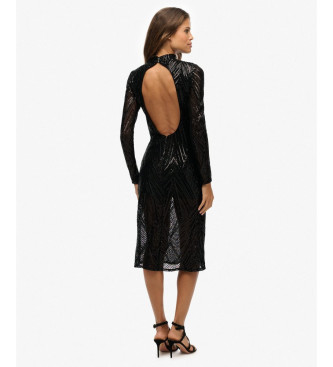 Superdry Open jurk zwart