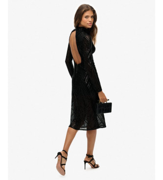 Superdry Open jurk zwart