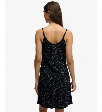Superdry Robe Cami imprim�e noire