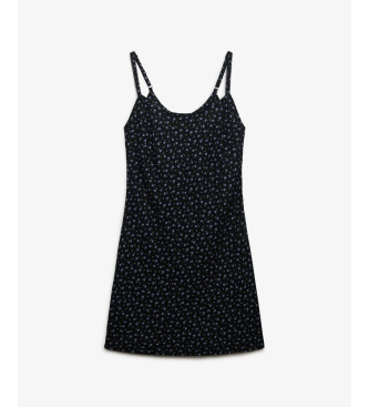 Superdry Robe Cami imprim�e noire
