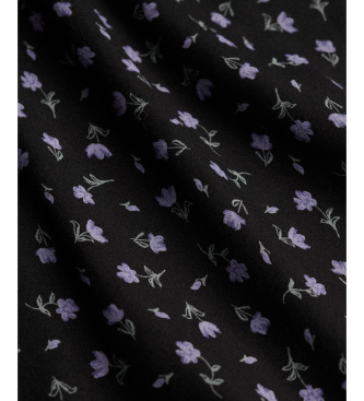 Superdry Robe Cami imprim�e noire