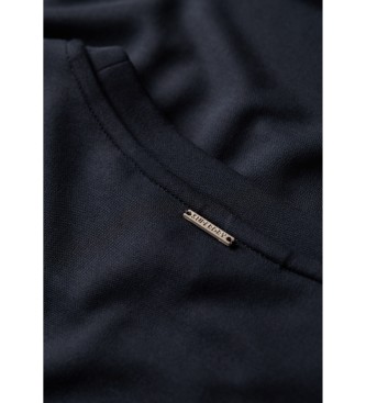 Superdry Navy midi-skjortekjole