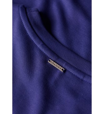 Superdry Robe chemise midi bleue