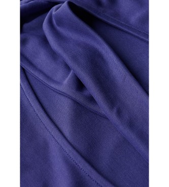 Superdry Niebieska koszulowa sukienka midi
