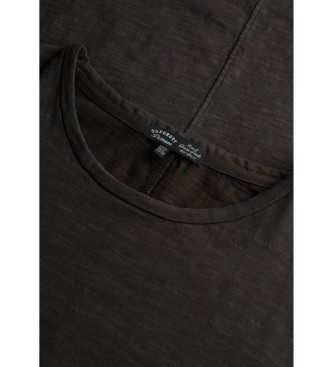 Superdry Sort midi-skjortekjole