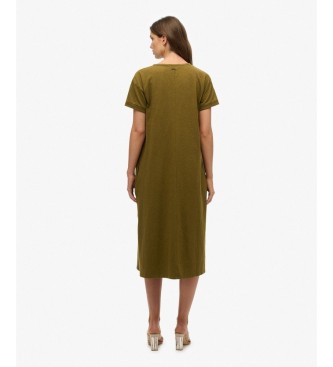 Superdry Vestido Tone verde