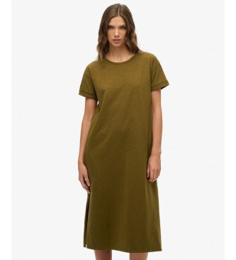 Superdry Vestido Tone verde