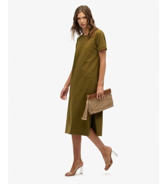Superdry Vestido Tone verde