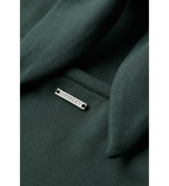 Superdry Zelena pletena obleka z odprtim hrbtom
