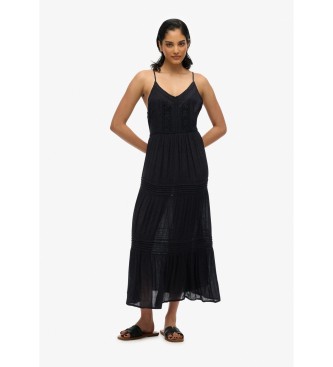 Superdry Vestido Ibiza negro