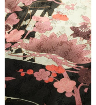 Superdry Robe Mandarine Jacquard rose