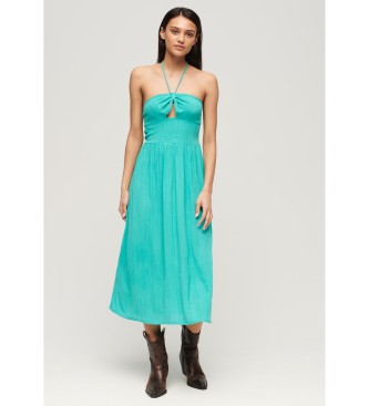 Superdry Midi dress with blue cut-out design