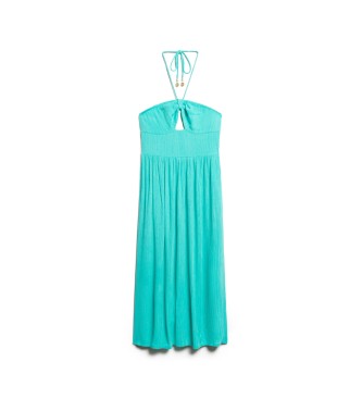 Superdry Sukienka midi z niebieskim wycięciem