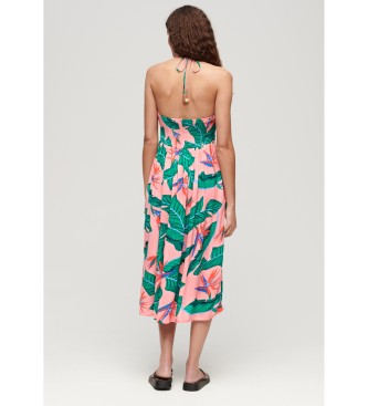 Superdry Midi dress with multicoloured cut-out design