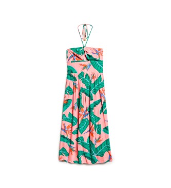 Superdry Vestido midi com corte multicolorido