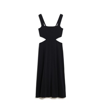 Superdry Knitted midi dress with black cut-out design