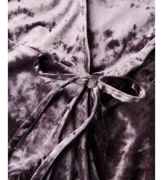 Superdry Grå Velvet Wrap-klänning