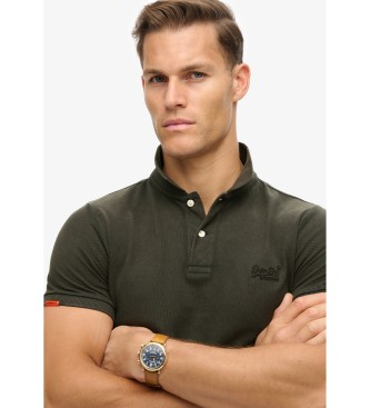 Superdry Polo noir Vintage Destroy