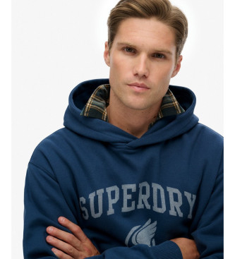 Superdry Vintage sweatshirt i overstrrelse navy