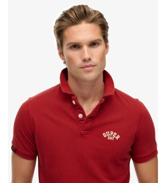 Superdry Vintage red polo shirt