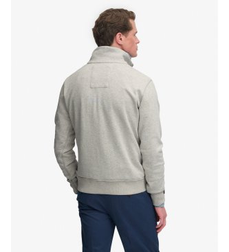 Superdry Vintage Athletic Half Zip grå sweatshirt