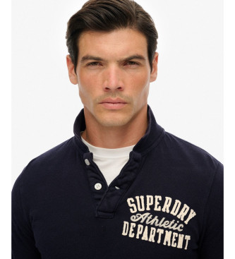Superdry Vintage Athletic navy polo shirt