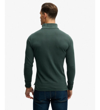 Superdry Vintage Athletic green polo shirt