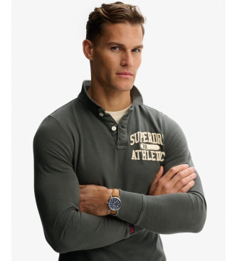 Superdry Vintage Athletic grey polo shirt