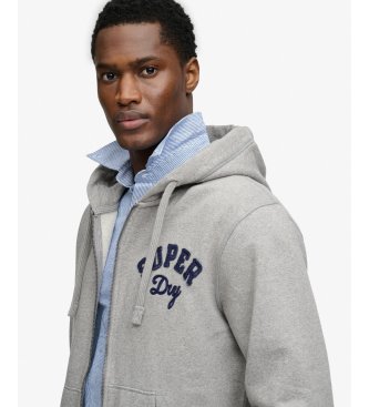 Superdry Vintage Athletic grijze sweater